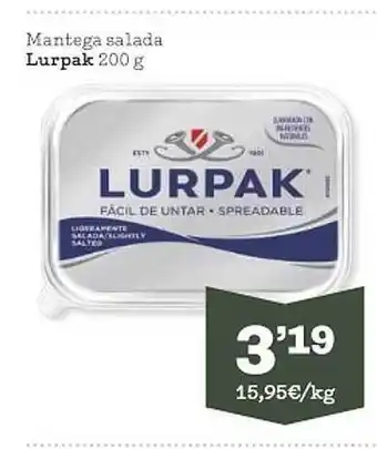 Sorli Mantega salada lurpak oferta