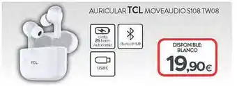 Tien 21 Auricular tcl moveaudio s108 tw08 oferta