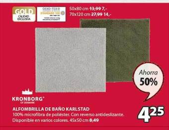JYSK Kronborg alfombrilla de baño karlstad oferta