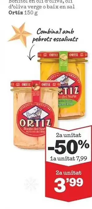 Sorli Bonitol en oli d'oliva oli d'oliva verge o baix en sal ortiz oferta