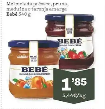Sorli Melmelada préssec pruna maduixa o taronja amarga bebé oferta