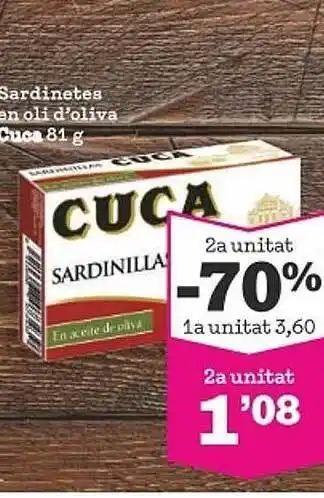 Sorli Sardinetes en oli d'oliva cuca oferta