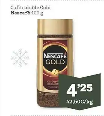 Sorli Café soluble gold nescafé oferta