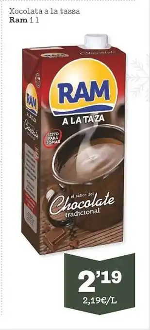 Sorli Xocolata a la tassa ram oferta