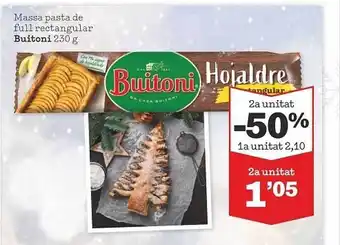 Sorli Massa pasta de full rectangular buitoni oferta