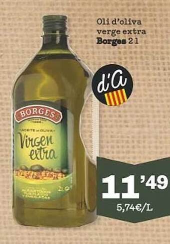 Sorli Oli d'oliva verge extra borges oferta