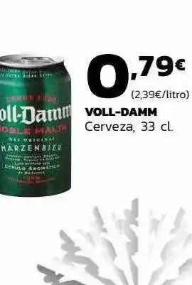 Supermercados Lupa Voll-damm cervze oferta