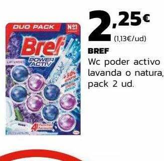 Supermercados Lupa Bref wc poder activo lavanda o natura oferta