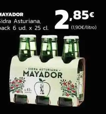 Supermercados Lupa Mayador sidra asturiana oferta