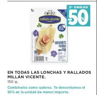 Supercor En Todas Las Lonchas Y Rallados Millán Vicente 150g oferta