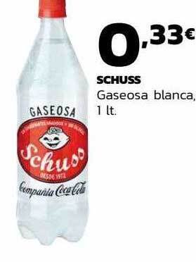 Supermercados Lupa Schuss gaseosa blanca oferta