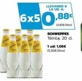 Supermercados Lupa Schweppes tónica oferta