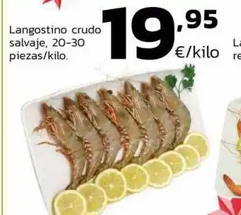 Supermercados Lupa Langostino crudo salvaje oferta