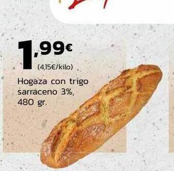 Supermercados Lupa Hogaza con trigo sarraceno 3% oferta