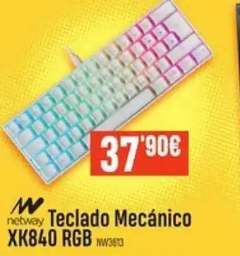 Beep Netway teclado mecánico xk840 rgb oferta