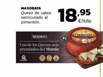 Supermercados Lupa Maxorata queso de cabra semicurado al pimentón oferta