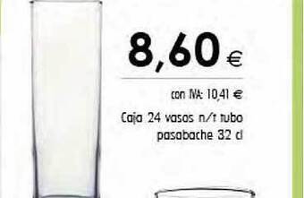 Cash Ifa Caja 24 vasos n t tubo pasabache oferta