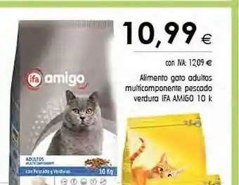 Cash Ifa Alimento gato adultos multicomponente pescado verdura ifa amigo oferta