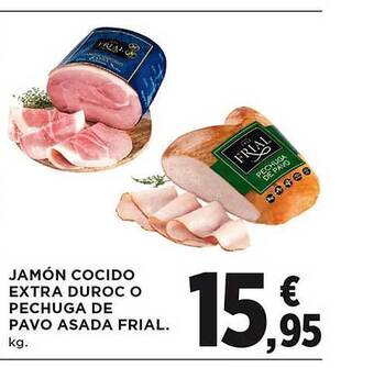 El Corte Inglés Jamón cocido extra duroc o pechuga de pavo asada frial oferta