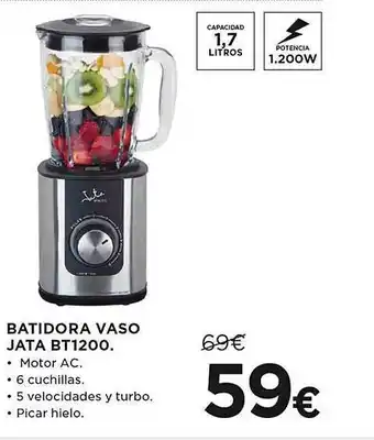 El Corte Inglés Batidora vaso jata bt1200 oferta