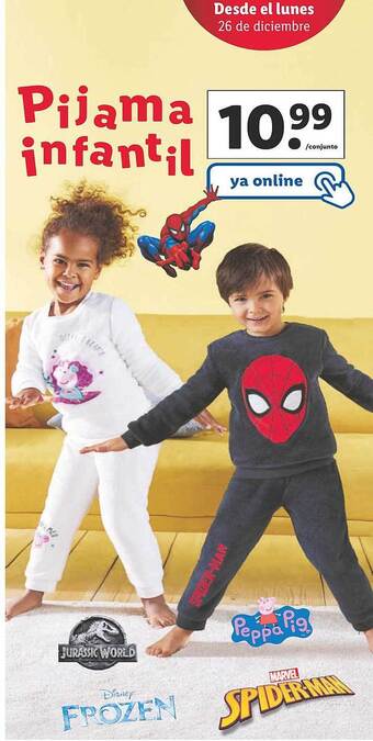 Lidl Pijama infantil oferta