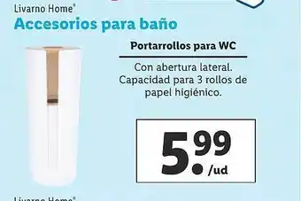 Lidl Livarno home accesorios para baño oferta