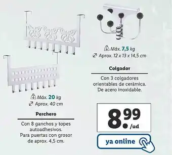Lidl Perchero colgador oferta