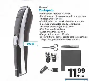 Lidl Silvercrest cortapelo oferta