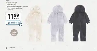 Lidl Lupilu mono polar oferta
