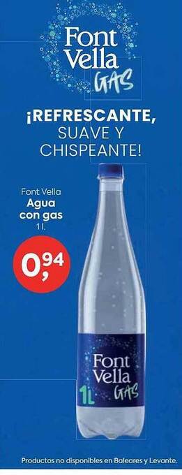 Suma Supermercados Font vella agua con gas oferta