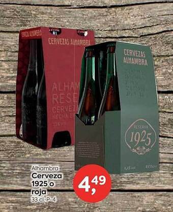 Suma Supermercados Alhambra cerveza 1925 o roja oferta