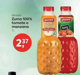 Suma Supermercados Granini zumo 100% tomate o manzana oferta
