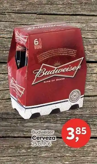 Suma Supermercados Budweiser cerveza 25 cl p-6 oferta