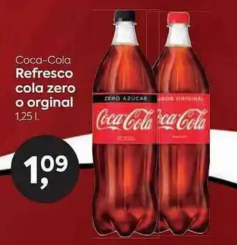Suma Supermercados Coca-cola refresco cola zero o original oferta