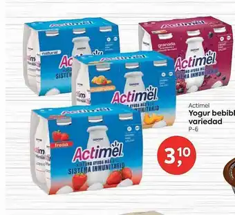 Actimel yogur bebible variedad