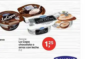 Suma Supermercados Danone la copa chocolate o arroz con leche oferta
