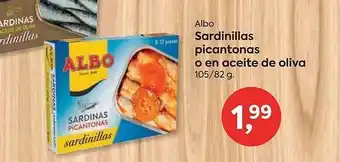 Suma Supermercados Albo sardinillas picantonas o en aceite de oliva oferta