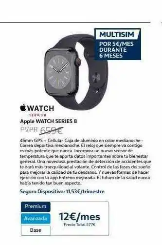 Movistar Apple watch series 8 oferta