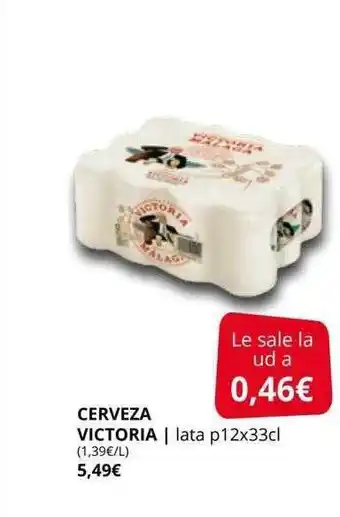 Supermercados MAS Cerveza victoria lata oferta