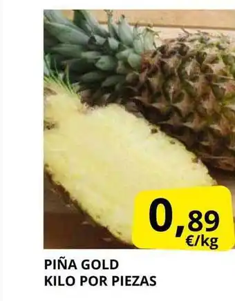Supermercados MAS Piña gold kilo por piezas oferta