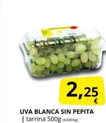 Supermercados MAS Uva blanca sin pepita tarrina oferta