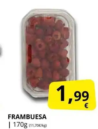 Supermercados MAS Frambuesa oferta