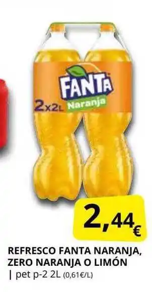 Supermercados MAS Refresco fanta naranja, zero naranja o limón oferta