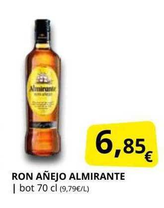Supermercados MAS Ron añejo almirante oferta