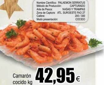 FROIZ Camarón cocido kg oferta