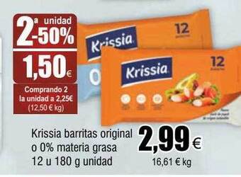 FROIZ Krissia barritas original o 0% materia grasa oferta
