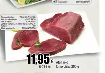 FROIZ Atún rojo lomo pieza oferta