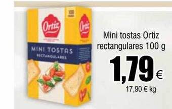 FROIZ Mini tostas ortiz rectangulares oferta