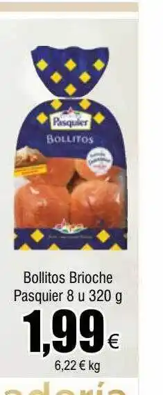 FROIZ Bollitos brioche pasquier 8 oferta