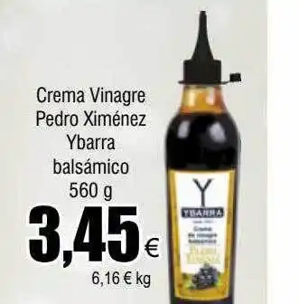 FROIZ Crema vinagre pedro ximénez ybarra balsámico oferta